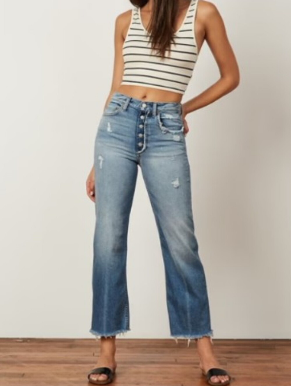 Boyish Mikey Jeans Wide Leg Flare Two For The Road